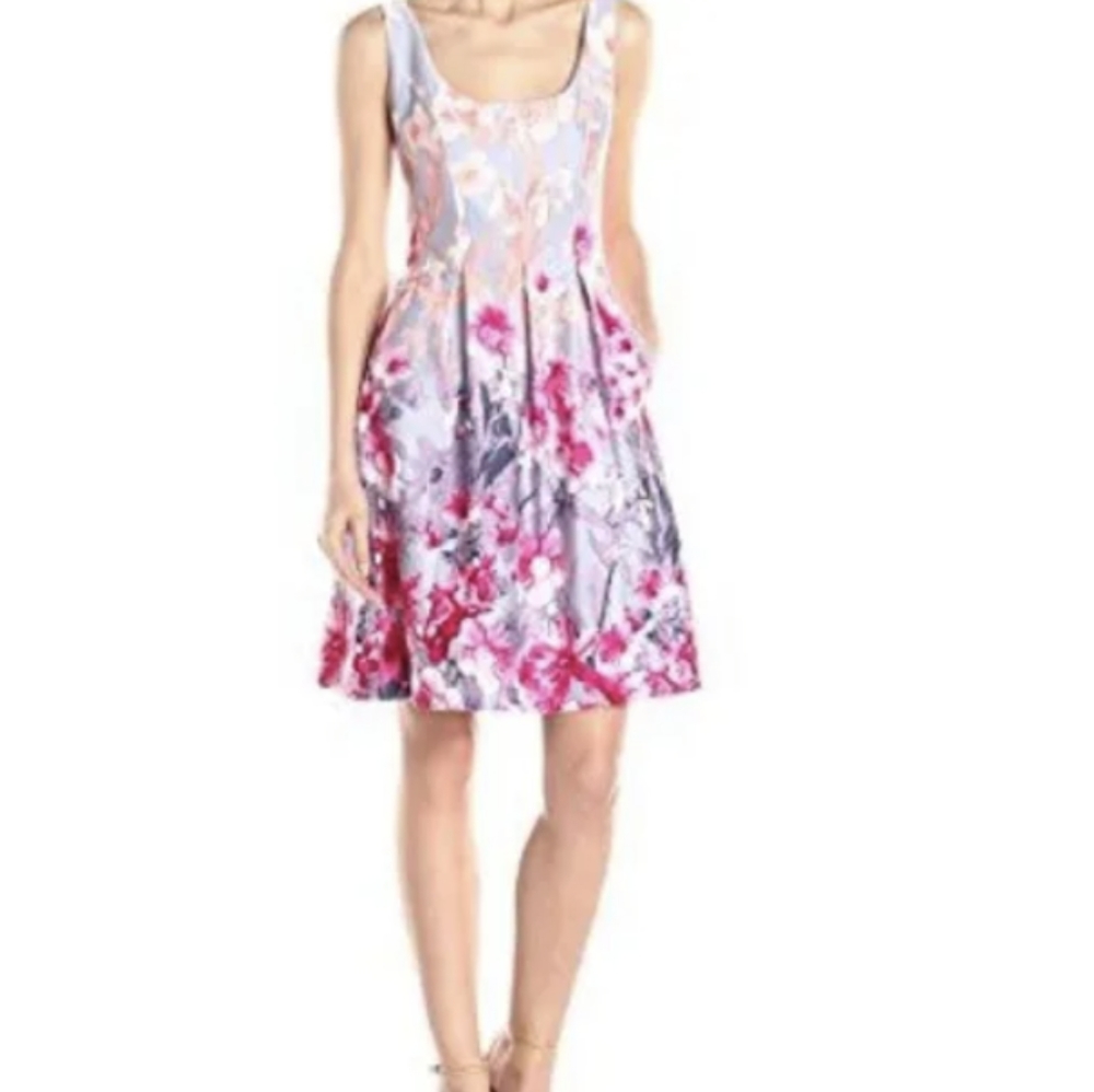 NINE WEST Women's Jazzberry Floral Dress